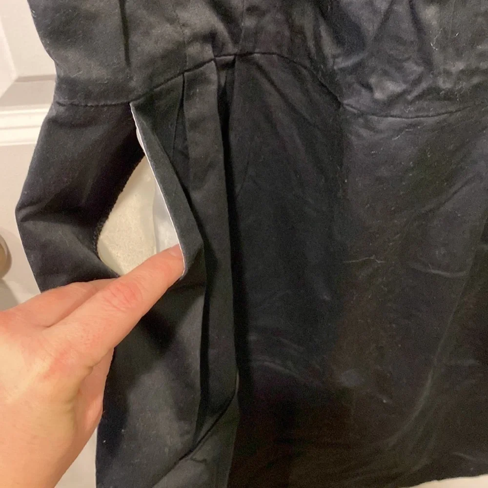 H&M Sexy Black Sheath Dress With Exposed Back Zip